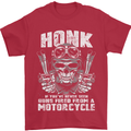 Honk Guns Fired From a Motorcycle Biker Mens T-Shirt Cotton Gildan Red