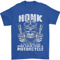 Honk Guns Fired From a Motorcycle Biker Mens T-Shirt Cotton Gildan Royal Blue