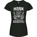Honk Guns Fired From a Motorcycle Biker Womens Petite Cut T-Shirt Black