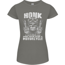 Honk Guns Fired From a Motorcycle Biker Womens Petite Cut T-Shirt Charcoal