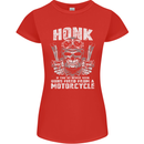Honk Guns Fired From a Motorcycle Biker Womens Petite Cut T-Shirt Red