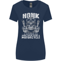 Honk Guns Fired From a Motorcycle Biker Womens Wider Cut T-Shirt Navy Blue