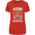 Honk Guns Fired From a Motorcycle Biker Womens Wider Cut T-Shirt Red