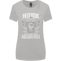 Honk Guns Fired From a Motorcycle Biker Womens Wider Cut T-Shirt Sports Grey