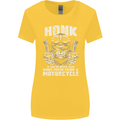 Honk Guns Fired From a Motorcycle Biker Womens Wider Cut T-Shirt Yellow