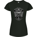 Honor & Pride Eagle Motorbike Motorcycle Womens Petite Cut T-Shirt Black