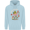 Honor the Land Frog Climate Change Hippy Childrens Kids Hoodie Light Blue