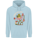 Honor the Land Frog Climate Change Hippy Childrens Kids Hoodie Light Blue