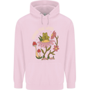 Honor the Land Frog Climate Change Hippy Childrens Kids Hoodie Light Pink