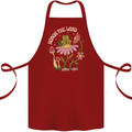 Honor the Land Frog Climate Change Hippy Cotton Apron 100% Organic Maroon