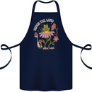 Honor the Land Frog Climate Change Hippy Cotton Apron 100% Organic Navy Blue