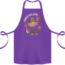 Honor the Land Frog Climate Change Hippy Cotton Apron 100% Organic Purple