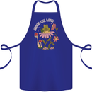 Honor the Land Frog Climate Change Hippy Cotton Apron 100% Organic Royal Blue