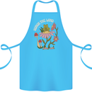Honor the Land Frog Climate Change Hippy Cotton Apron 100% Organic Turquoise
