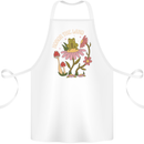 Honor the Land Frog Climate Change Hippy Cotton Apron 100% Organic White