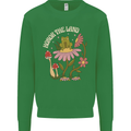 Honor the Land Frog Climate Change Hippy Kids Sweatshirt Jumper Irish Green