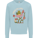 Honor the Land Frog Climate Change Hippy Kids Sweatshirt Jumper Light Blue