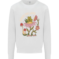 Honor the Land Frog Climate Change Hippy Kids Sweatshirt Jumper White