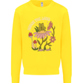 Honor the Land Frog Climate Change Hippy Kids Sweatshirt Jumper Yellow