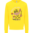 Honor the Land Frog Climate Change Hippy Kids Sweatshirt Jumper Yellow