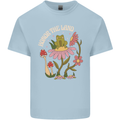 Honor the Land Frog Climate Change Hippy Kids T-Shirt Childrens Light Blue