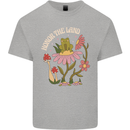 Honor the Land Frog Climate Change Hippy Mens Cotton T-Shirt Tee Top Sports Grey
