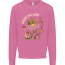 Honor the Land Frog Climate Change Hippy Mens Sweatshirt Jumper Azalea