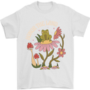 Honor the Land Frog Climate Change Hippy Mens T-Shirt 100% Cotton White