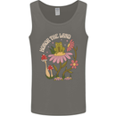 Honor the Land Frog Climate Change Hippy Mens Vest Tank Top Charcoal