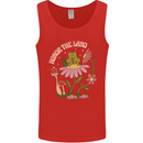 Honor the Land Frog Climate Change Hippy Mens Vest Tank Top Red