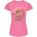 Honor the Land Frog Climate Change Hippy Womens Petite Cut T-Shirt Azalea