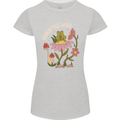 Honor the Land Frog Climate Change Hippy Womens Petite Cut T-Shirt Sports Grey