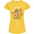 Honor the Land Frog Climate Change Hippy Womens Petite Cut T-Shirt Yellow