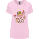 Honor the Land Frog Climate Change Hippy Womens Wider Cut T-Shirt Light Pink