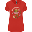Honor the Land Frog Climate Change Hippy Womens Wider Cut T-Shirt Red