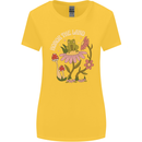 Honor the Land Frog Climate Change Hippy Womens Wider Cut T-Shirt Yellow