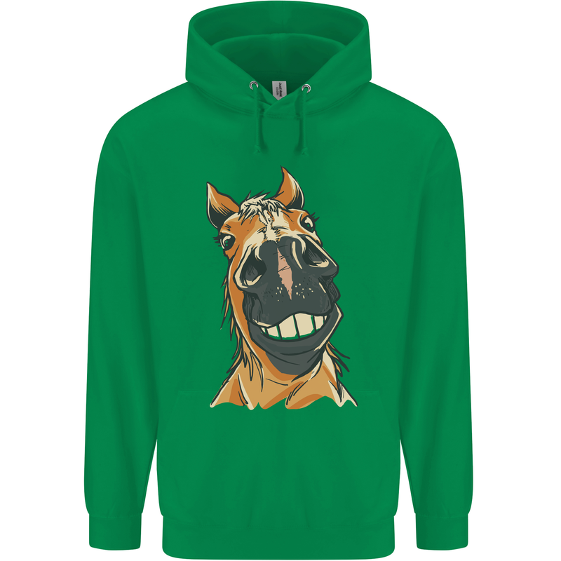 Horse Chops Equestrian Riding Childrens Kids Hoodie Irish Green