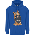 Horse Chops Equestrian Riding Childrens Kids Hoodie Royal Blue