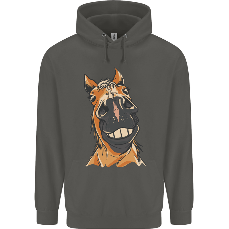 Horse Chops Equestrian Riding Childrens Kids Hoodie Storm Grey