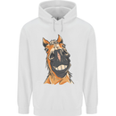 Horse Chops Equestrian Riding Childrens Kids Hoodie White