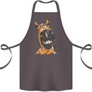 Horse Chops Equestrian Riding Cotton Apron 100% Organic Dark Grey