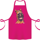 Horse Chops Equestrian Riding Cotton Apron 100% Organic Pink