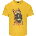 Horse Chops Equestrian Riding Kids T-Shirt Childrens Yellow