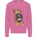 Horse Chops Equestrian Riding Mens Sweatshirt Jumper Azalea