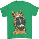 Horse Chops Equestrian Riding Mens T-Shirt 100% Cotton Irish Green