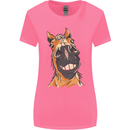 Horse Chops Equestrian Riding Womens Wider Cut T-Shirt Azalea