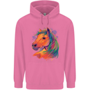 Horse Head Equestrian Childrens Kids Hoodie Azalea