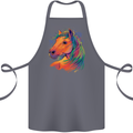 Horse Head Equestrian Cotton Apron 100% Organic Steel