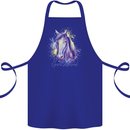 Horse Is My Spiritual Animal Equestrian Cotton Apron 100% Organic Royal Blue