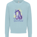 Horse Is My Spiritual Animal Equestrian Kids Sweatshirt Jumper Light Blue